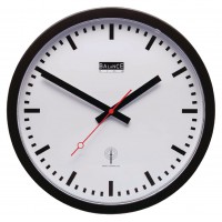 Horloge murale Radio-contrôlée 30 cm Analogiques Blanc/Noir