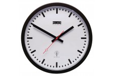 Horloge murale Radio-contrôlée 30 cm Analogiques Blanc/Noir