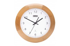 Horloge murale Radio-contrôlée 32 cm Analogiques Marron/Blanc