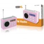 Radio FM portable rose
