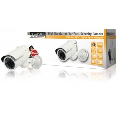 Caméra de sécurité avec processeur de signal numérique Sony Effio™ et lentille varifocale