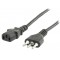 câble d'alimentation avec prise italienne - IEC320 C13 5.00 m