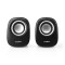 Enceinte PC | 2 | 12 W | Prise Jack 3,5 mm | Noir/Argent