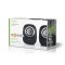 Enceinte PC | 2 | 12 W | Prise Jack 3,5 mm | Noir/Argent