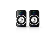 Haut-parleurs de jeu | 2.0 | RGB | Alimentation par USB | prise 3,5 mm | RMS 10 W