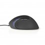 Souris Ergonomique Filaire | 3 200 ppp | 6 Boutons | Noire