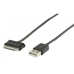 Câble USB 2.0 A - Samsung Tab 30 broches 2.00 m noir