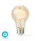 Ampoule à Filament LED Blanc Chaud à Blanc Froid Wi-Fi | Torsadée | E27 | A60 | 5,5 W | 350 lm