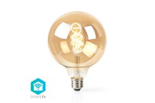 Ampoule à Filament LED Blanc Chaud à Blanc Froid Wi-Fi | Torsadée | E27 | G125 | 5,5 W | 350 lm
