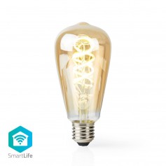 Ampoule à Filament LED Blanc Chaud à Blanc Froid Wi-Fi | Torsadée | E27 | ST64 | 5,5 W | 350 lm