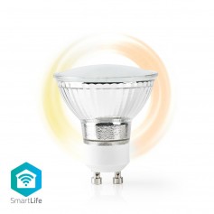 Ampoule LED Intelligente Wi-Fi | Blanc Chaud | GU10 | Réglable sur Blanc Très Chaud (1 800 K)