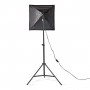 Kit d'Éclairage pour Studio Photo | 2 x 70 W | 5 500 K | 180 cm de Hauteur | Pliable