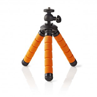 Mini Trépied | Max. 0,5 kg | 13 cm | Flexible | Noir/Orange