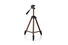 Trépied | Fonction Panoramique et Inclinaison | Max. 2 kg | 130 cm | Noir/Argent