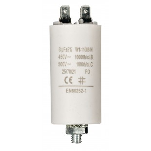 Condensateur 8.0uf / 450 v + Aarde