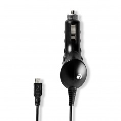 Chargeur de Voiture | 1.0 A | Câble fixe | Connecteur micro-USB | Noir