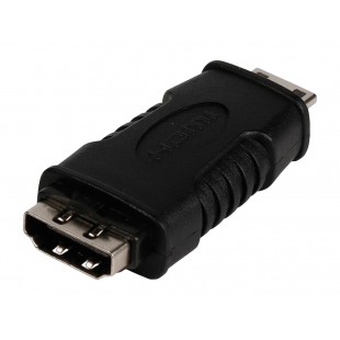 Adaptateur HDMI noir avec mini connecteur HDMI - entrée HDMI