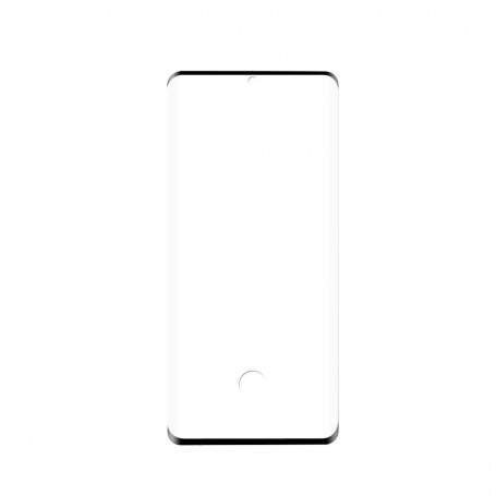 Protecteur d'écran en verre pour Samsung Galaxy S20 Ultra | Protection complète | Incurvé 3D | Transparent / Noir