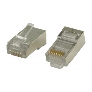 Connecteurs RJ45 pour câbles monobrin STP CAT6 10 pièces
