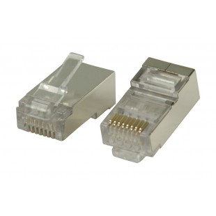 Connecteurs RJ45 pour câbles multibrin STP CAT6 10 pièces