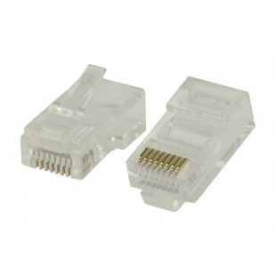 Connecteurs RJ45 faciles à utiliser pour câbles monobrin UTP CAT5 10 pièces