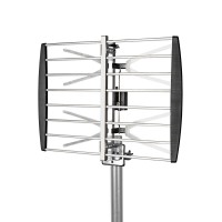 Antenne TV d'Extérieur | Gain Max. de 8 dB | UHF : 470 - 694 MHz | 2 Composants