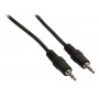 Câble audio Jack 3,5 mm stéréo mâle vers Jack 3,5 mm mâle 0,50 m noir