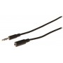 Câble rallonge audio Jack 3,5 mm mâle vers Jack 3,5 mm femelle 2,00 m noir