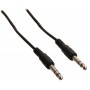 Câble audio Jack 6,35 mm stéréo mâle vers Jack 6,35 mm mâle 1,00 m noir