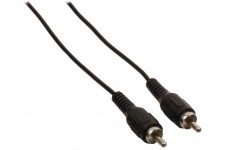 Câble audio RCA mâle vers RCA mâle 3,00 m noir