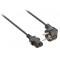 Câble d'’alimentation Schuko mâle coudé - IEC-320-C13 10.0 m noir