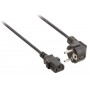 Câble d'’alimentation Schuko mâle coudé - IEC-320-C13 5.00 m noir