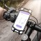 Support Téléphone Vélo, Support Téléphone Bicyclette Silicone Réglable, Idéal pour VTT Vélo de Route Moto Compatible avec iPhone