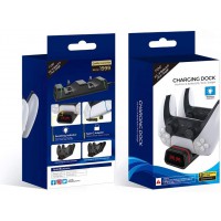 Manette Chargeur Station Chargeur Dock avec Dual Type-C LED indicateur pour PlayStation 5, PS5, Switch Pro, Google Cloud, and Xb
