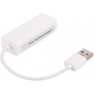 Adaptateur USB 2.0 vers Ethernet Carte réseau USB2.0 vers RJ45 Adaptateurs réseau USB externes pour Ordinateur Adaptateur réseau