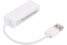 Adaptateur USB 2.0 vers Ethernet Carte réseau USB2.0 vers RJ45 Adaptateurs réseau USB externes pour Ordinateur Adaptateur réseau