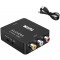 Adaptateur RCA vers HDMI Convertisseur, AV 3RCA vers HDMI Vidéo Audio Convertisseurs, Convertisseur vidéo Mini AV vers HDMI pour