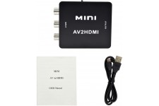 AV vers HDMI Convertisseur, Keyixing RCA Composite CVBS AV to HDMI Converter Audio Vidéo Convertisseur Adaptateur Mini Box Suppo