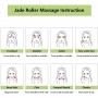 Rouleau de Jade et Gua Sha outils de Massage Set, Anti-âge pour le visage Pierre de Jade Rouleau Naturelle Rouleau Pierre de Ja