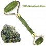 Natural jade roller face,Rouleau de jade,Massager Jade Facial,Jade Roller Augmenter Circulation Sanguine,Rouleau de Peau de Mass