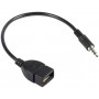 Stéréo de Voiture Mâle 3,5 mm Musique Audio AUX Prise de Disque U Vers USB Convertisseur de Cordon Femelle Câble de Synchronisat