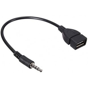 Adaptateur MP3 pour autoradio Jack Audio vers USB 2.0 Verifier si Votre Materiel est Compatible avec ce Cable (Jack Male vers US