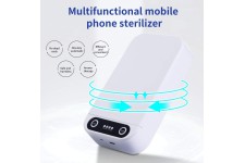 Nettoyant Désinfectant Multifonction pour Téléphone Boîte Stérilisation UV avec Chargeur USB, Stérilisateur Portable Aromathérap