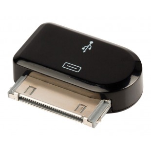 Adaptateur d’accueil 30 broches mâle - Micro USB B femelle noir