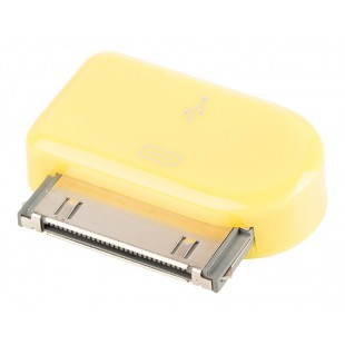 Adaptateur dock 30 broches connecteur dock 30broches mâle - Micro USB B femelle jaune