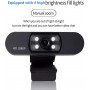 Webcam d'ordinateur 1080p avec microphone Full HD Webcam USB Webcam Streaming Webcam pour appels vidéo, MSN Skype, ordinateur de