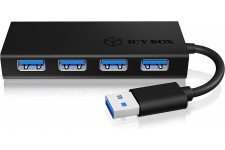 ICY BOX IB-AC6104-B HUB 4 Ports USB 3.0 Noir