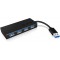 ICY BOX IB-AC6104-B HUB 4 Ports USB 3.0 Noir