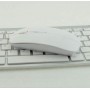 Souris Optique sans Fil Design Ultra Fine Ergonomique 2,4 GHZ USB Extra Plate (Blanc)