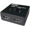 2 ports Interrupteur bidirectionnel HDMI 2.0 Switcher HDMI 2 entrée à 1 sortie ou répartiteur HDMI 1 en 2 sorties Sélecteur Pris